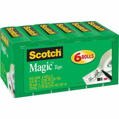 3M 3M MMM8106PKBD 3/4 inchesW Magic Tape (3/4 x 1296 in, 6 Pack) 8106PKBD