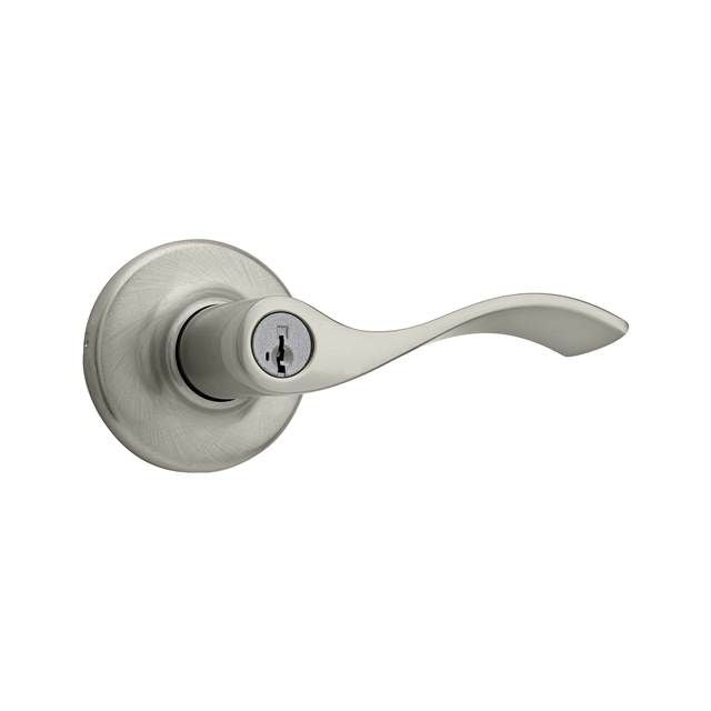 KWIKSET Kwikset 405BL-15S Balboa Lever Entry Lock Smartkey Satin Nickel