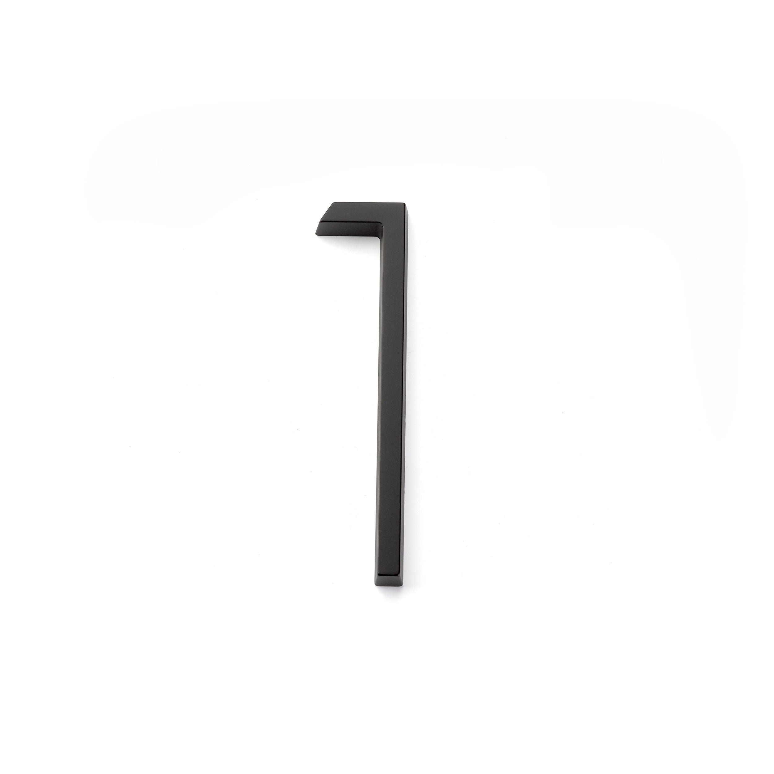 EMTEK Emtek 2831US19 House Number 1 Flat Black Modern