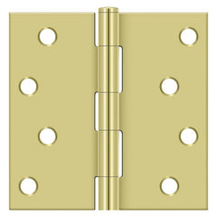 DELTANA Deltana S44U3-R Square Hinge 4x4 Bright Brass