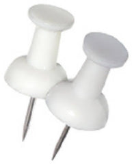 HILLMAN Hillman Fasteners 122641 White Push Pins 16 Pack
