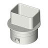 POLYLOK Polylok pdb-ds03 Downspout Adapter 2x3 to 4 in