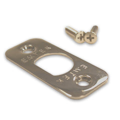 EMTEK Emtek 83231US14 Radius Corner Faceplate Polished Nickel