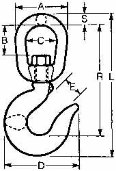 CAMPBELL Campbell 3991401 Latch Kit for No. 2 Hook