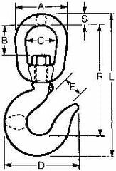 CAMPBELL Campbell 3991401 Latch Kit for No. 2 Hook