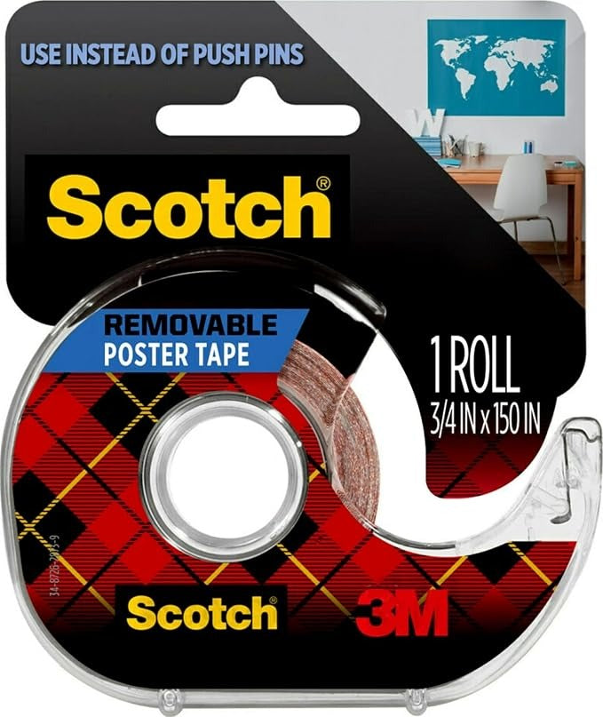 3M 3M MMM109 Scotch removable poster tape (0.75 in x 150 in)