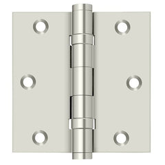 DELTANA Deltana DSB35B14 Square Hinge Ball Bearing Bright Nickel