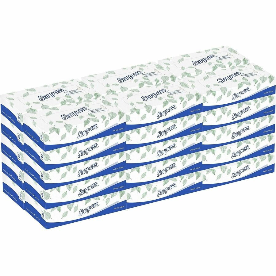 KIMBERLY-CLARK Kimberly-Clark KCC21340 Surpass Facial Tissue 2-Ply (100 Sheets/Box, 30 Boxes/Case)