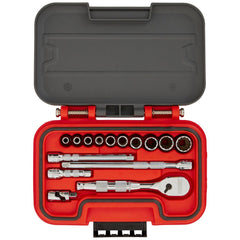 PROTO Proto J47115AS 15 Pc Sae Socket Set 1/4 Drive 3/16-9/16 in