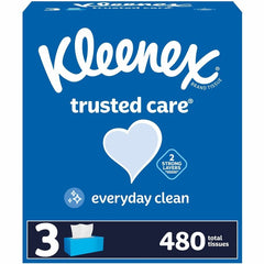 KIMBERLY-CLARK Kimberly-Clark KCC54303CT Kleenex Trusted Care Facial Tissue 160/Box 12/Carton 54303CT