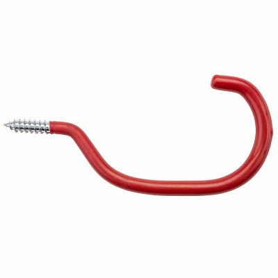 NATIONAL HARDWARE National Mfg N188-007 Red Vinyl Steel Bike Hook 4in 6pk