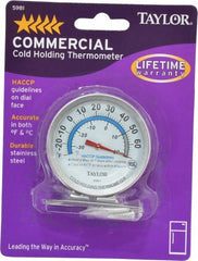 TAYLOR TECHNOLOGIES Taylor 5981N Refrigeration Thermometer Dial Haccp Nsf
