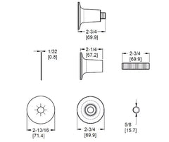 PFISTER Pfister 960-111A Handle Flange Assembly