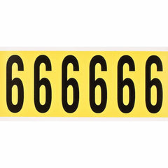 BRADY Brady 3450-6 3 in Vinyl Numbers and Letters (6/Pack)