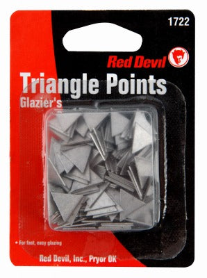 RED DEVIL Red Devil Inc 1722 Glazing Triangle Points 200 Pack