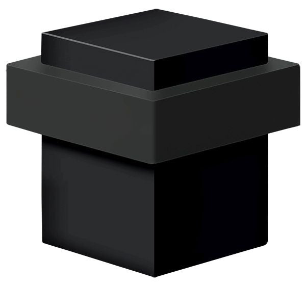 DELTANA Deltana UFBS138U19 Square Floor Bumper Black Finish