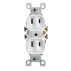 LEVITON Leviton 223-W Duplex Receptacle 15 Amp (10-Pack)
