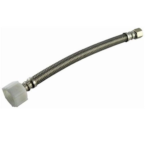FLUIDMASTER Fluidmaster PRO1F30 Faucet Supply Connector, 3/8 x 1/2 in, Compression x FNPT, 30 in Length