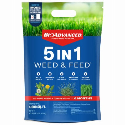 BIOADVANCED Sbm Life Science Corp 704860L 5-in-1 Weed and Feed