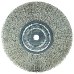 WEILER Weiler 01795 Wheel Brush 8 in Arbor Hole Stainless Steel