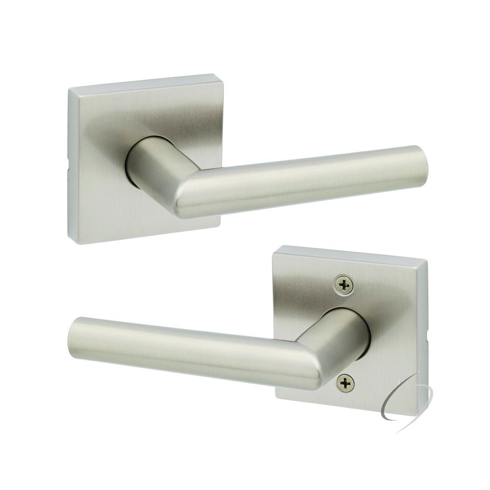 KWIKSET Kwikset 720MILSQT-15 Milan Lever Passage Lock Satin Nickel