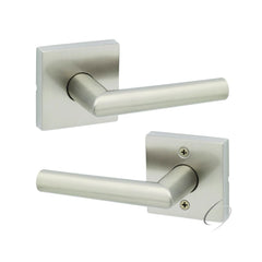 KWIKSET Kwikset 720MILSQT-15 Milan Lever Passage Lock Satin Nickel