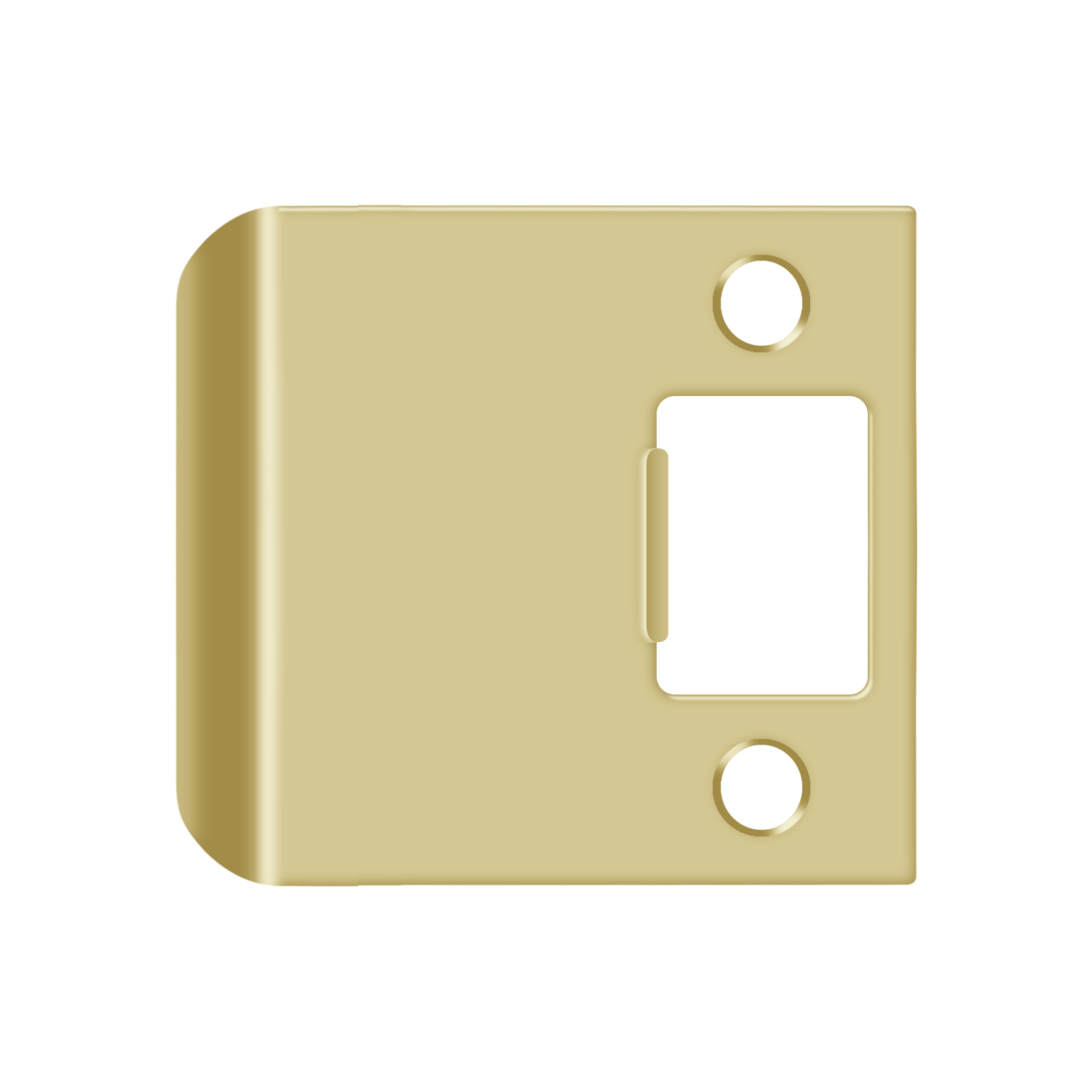 DELTANA Deltana SPE250U4 Extended Lip Strike Plate Satin Brass