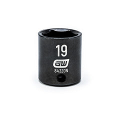 GEARWRENCH Gearwrench 84320N Impact Socket 3/8 in Drive 19mm 6-pt