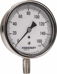 ASHCROFT Ashcroft 94339 Pressure Gauge 0-160 Psi 3-1/2 in Lower Mount
