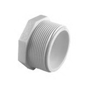 CHARLOTTE PIPE Charlotte Pipe PVC 02113 1000HA Threaded Schedule 40 DWV 1 in. MIP PVC Plug