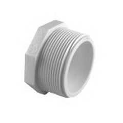 CHARLOTTE PIPE Charlotte Pipe PVC 02113 1000HA Threaded Schedule 40 DWV 1 in. MIP PVC Plug
