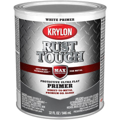 KRYLON Krylon K09718008 Brush-on Rust Preventative Paint White 1 Qt