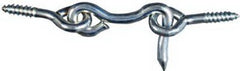 NATIONAL HARDWARE National Mfg N117-820 Hook and Eye 1 Inch 2 Pack