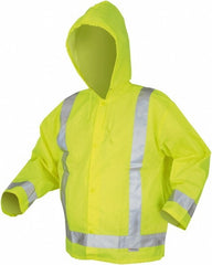 MCR SAFETY Mcr Safety 500RJHX4 Rain Jacket 4XL Lime High Visibility