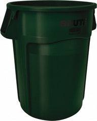 RUBBERMAID Rubbermaid FG261000DGRN 10 Gal Round Trash Can Green