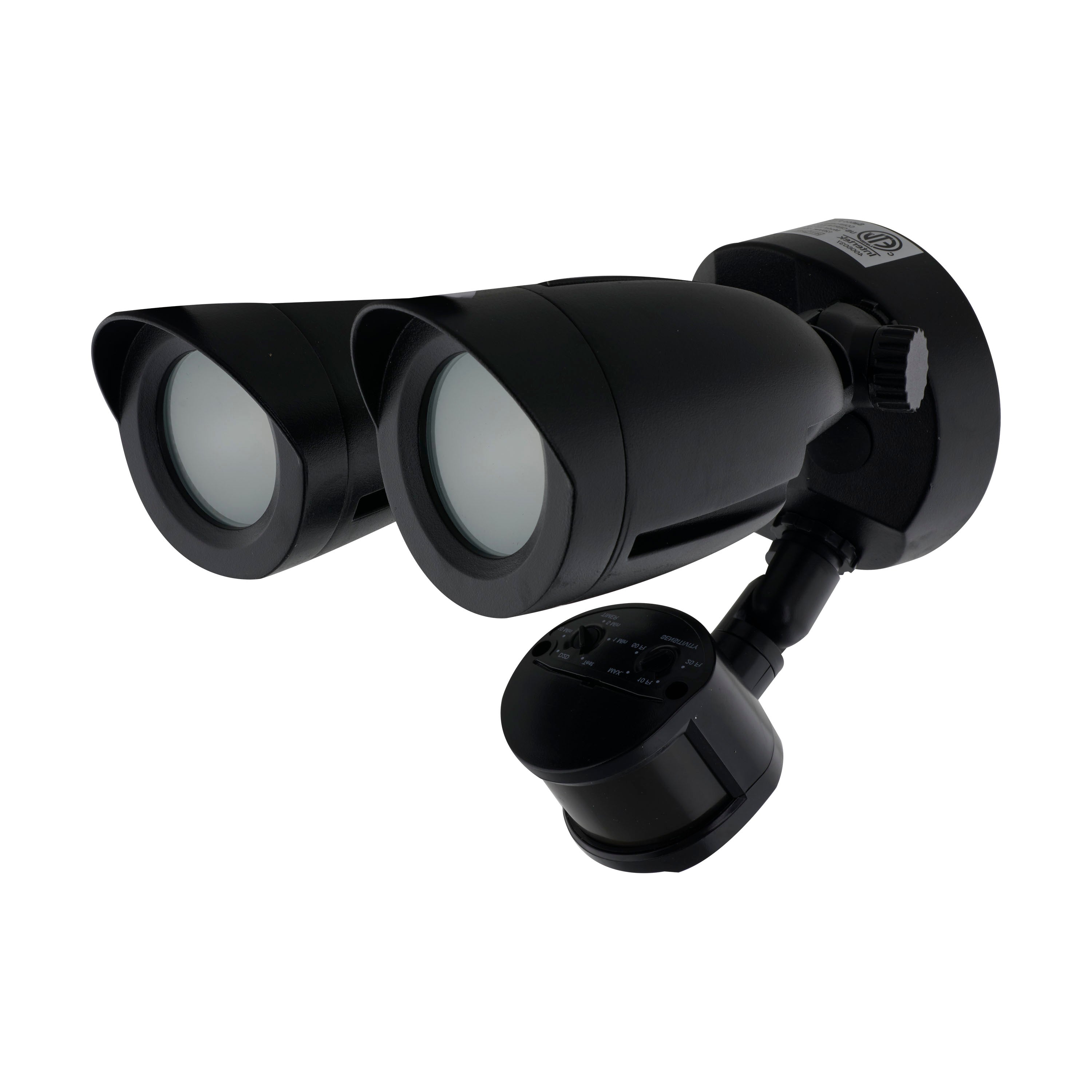 SATCO-NUVO SATCO 65/715 Dual Head Hardwired Socket Non-Dimmable LED Security Light With Motion Sensor