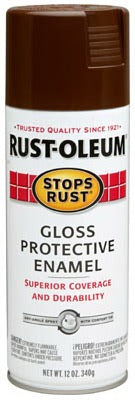 RUST-OLEUM Rust-oleum 7775-830 Spray Enamel Leather Brown 12 Oz