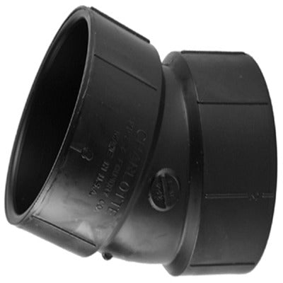 CHARLOTTE PIPE Charlotte Pipe Abs 00324 0600HA 1-1/2 in 22.5 Deg Dwv Elbow