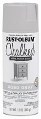 RUST-OLEUM Rust-oleum 302592 Chalk Spray Paint Aged Gray 12 Oz