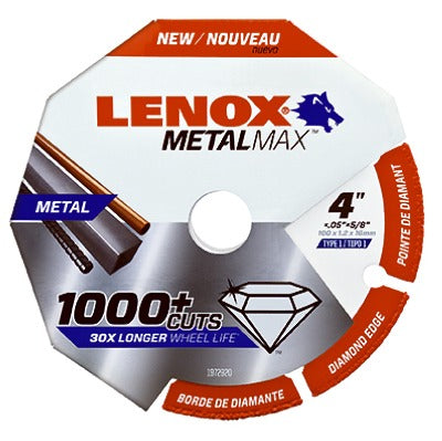 LENOX American Saw Mfg Co 1972920 Diamond Cut-off Wheel 4in 5pk