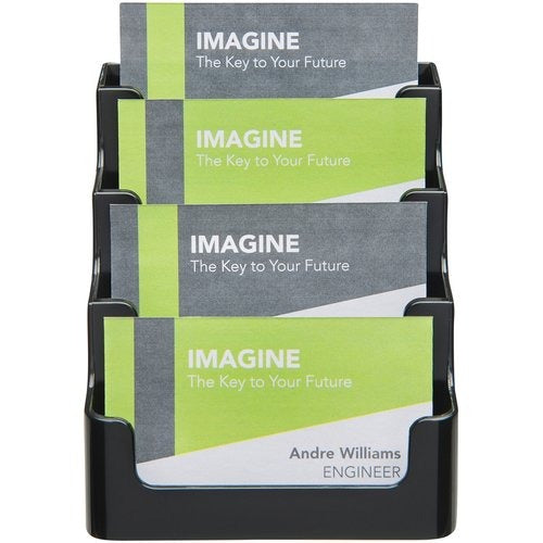 DEFLECTO Deflecto DEF90404 4 Tier Business Card Holder (1 Each) 90404