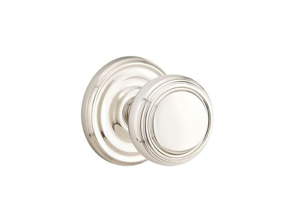 EMTEK Emtek 8100NWUS14 Norwich Knob Passage Set Polished Nickel