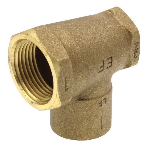 EVERFLOW Everflow FFCT1001-NL | 1 X 3/4 X 1 NOM Cast Brass Reducing Tee F X F X C Lead Free