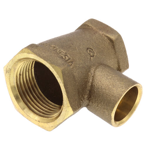 EVERFLOW Everflow FFCT1234-NL 1/2 X 3/4 X 1/2 NOM Cast Brass Reducing Tee F X F X C Lead Free