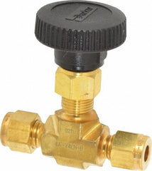 PARKER Parker 4A-V4LN-B Needle Valve 1/4 Inch Compression Brass Ptfe