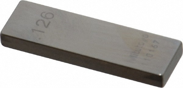 MITUTOYO Mitutoyo 611166-541 Steel Gage Block 0.126 in Grade AS-1