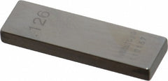 MITUTOYO Mitutoyo 611166-541 Steel Gage Block 0.126 in Grade AS-1