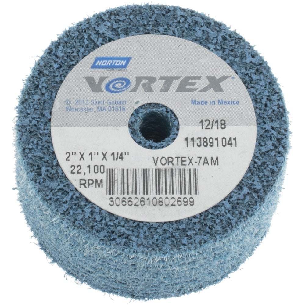 NORTON Norton 66261080269 Deburring Wheel 2 in Aluminum Oxide Density 7