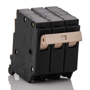 EATON EATON CH350 Type CH Thermal Magnetic Circuit Breaker, 240 VAC, 50 A, 10 kA Interrupt, 3 Poles