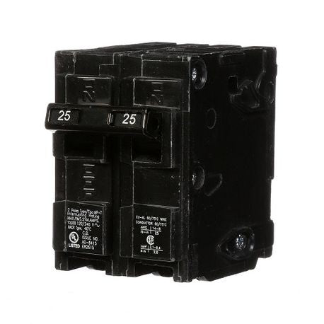 SIEMENS Siemens Q225 2-Pole 120/240 VAC 25 Amp 10 kA Plug-In Common Trip Circuit Breaker
